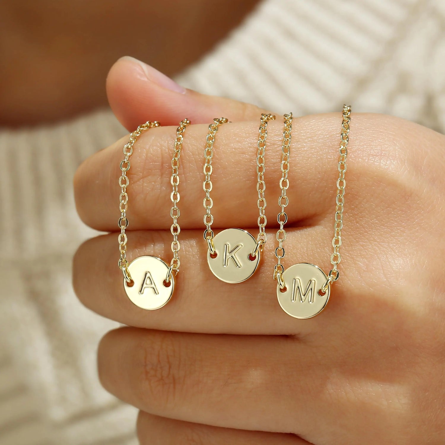 MONOZO Gold Initial Bracelets for Women Trendy - Dainty 18K Gold Plated Layered Beaded Letter Initial Bracelet Personalized Disc Monogram Bracelet Gold Bracelets for Women Jewelry Gifts Trendy Stuff Y