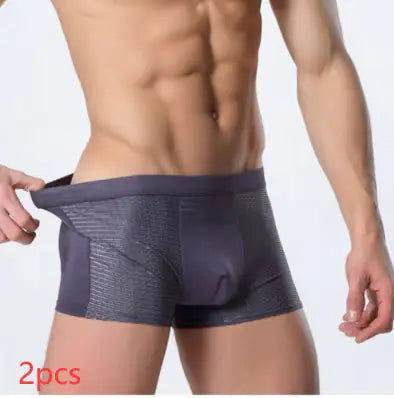 Ice silk men's underwear mesh boxer