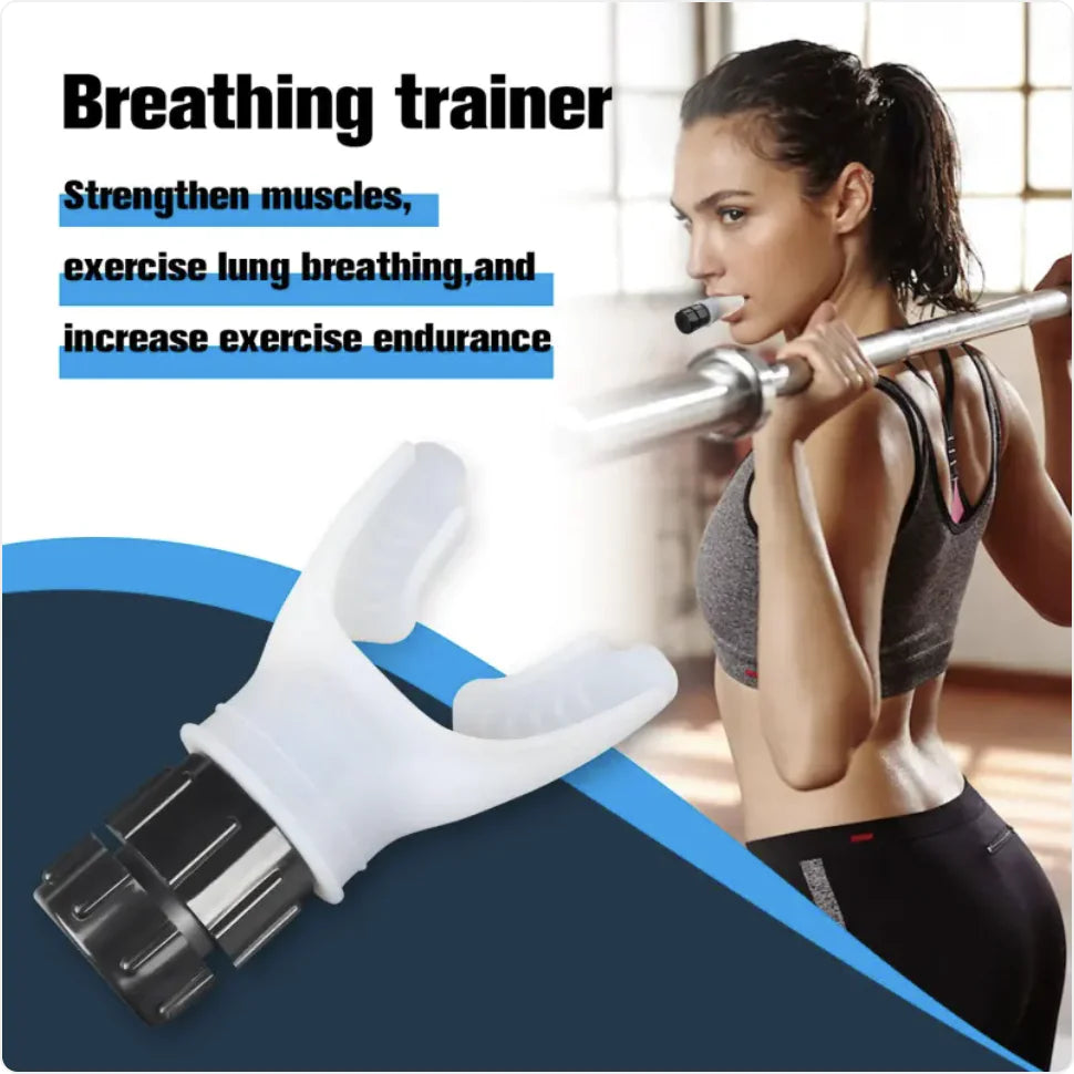 Adjustable Portable Breath Trainer for Muscle Strength and Fitness Training