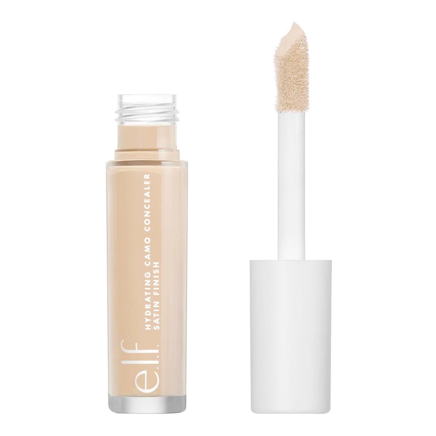 e.l.f. Hydrating Camo Concealer, Lightweight, Full Coverage, Long Lasting, Conceals, Corrects, Covers, Hydrates, Highlights, Light Ivory, Satin Finish, 25 Shades, All-Day Wear, 0.20 Fl Oz 0.2 Fl Oz (Pack of 1)