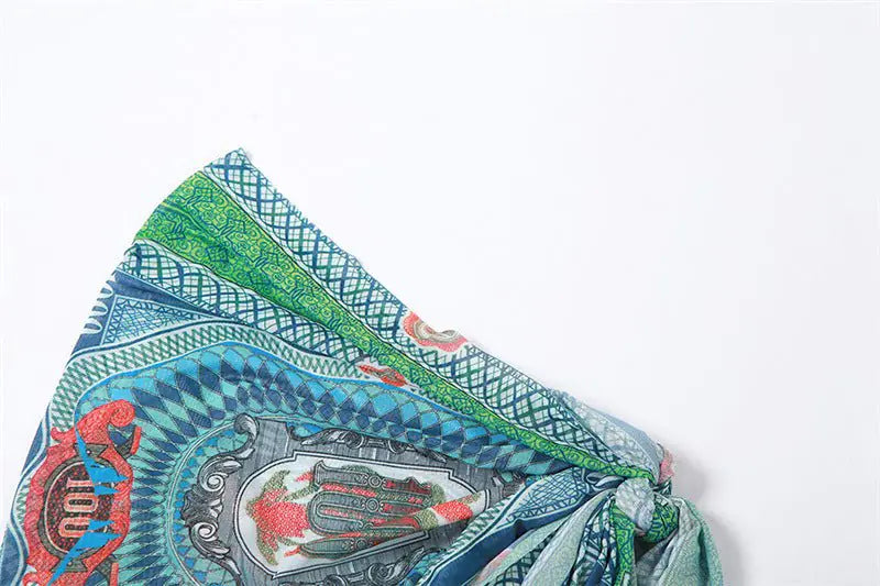 Mesh Bodysuit Skirt Set