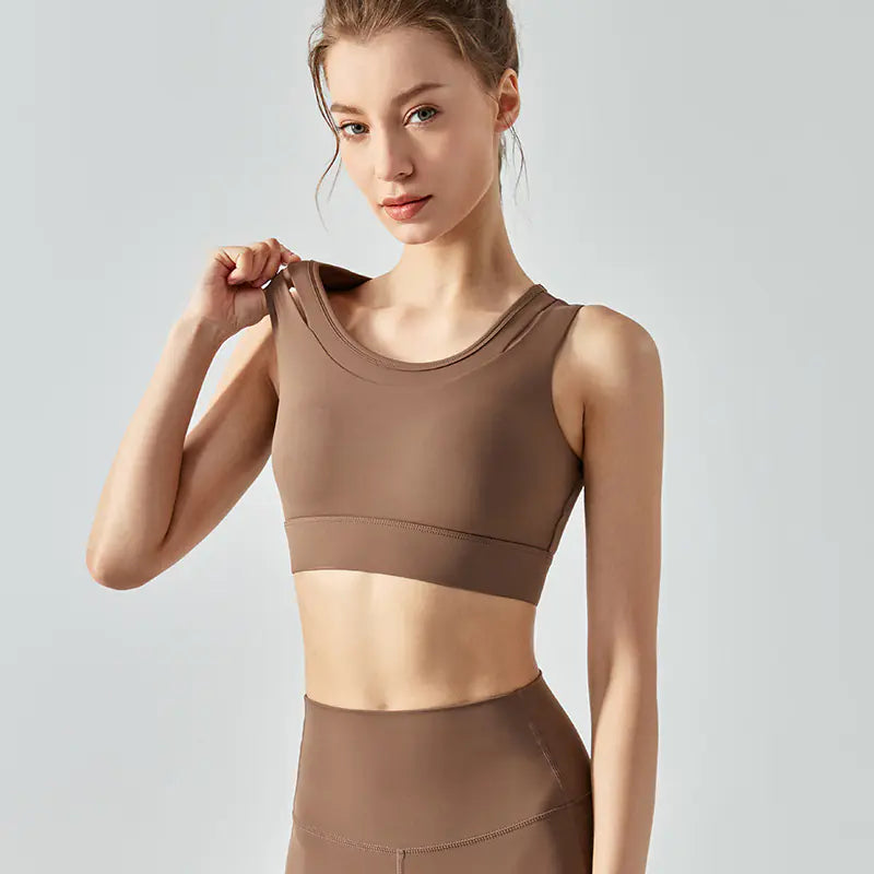 Fake two cut-out sports underwear