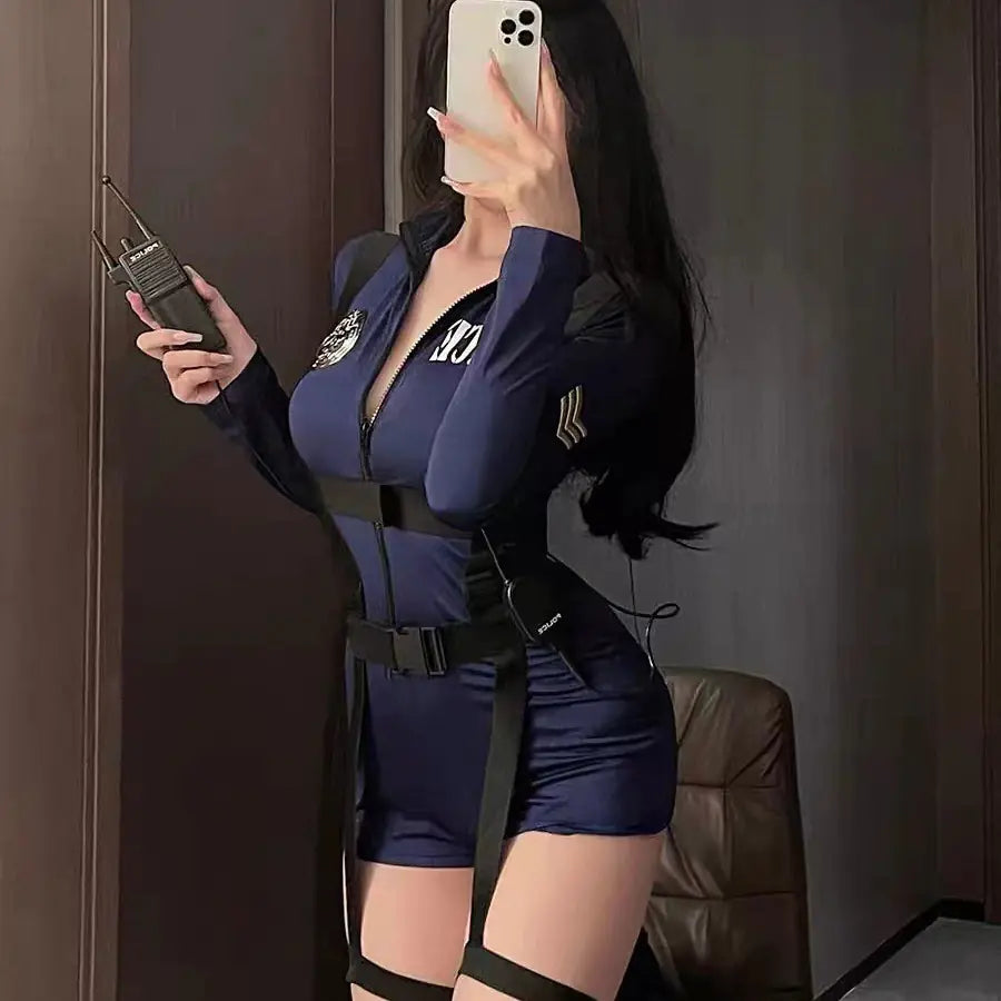 Sexy Nightclub Cosplay Uniform Set for Women