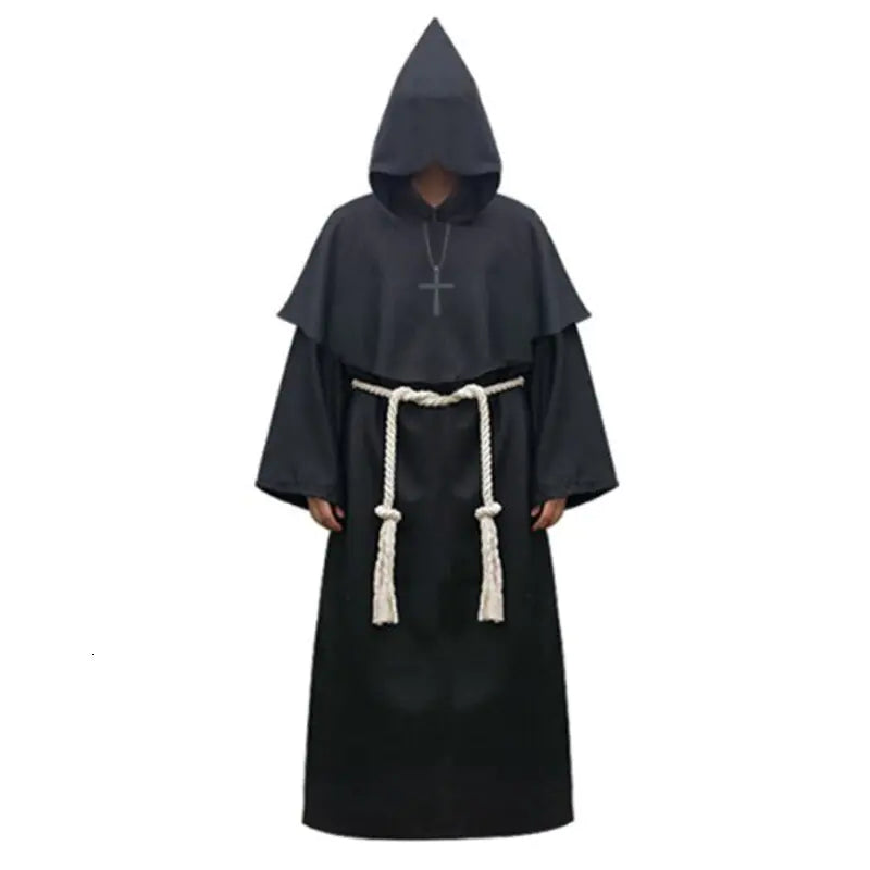 Medieval Priest Robe for Halloween Cosplay Costume