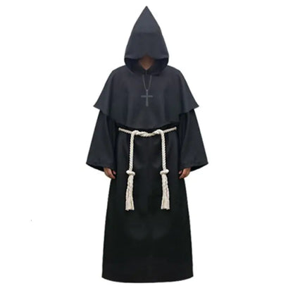 Medieval Priest Robe for Halloween Cosplay Costume