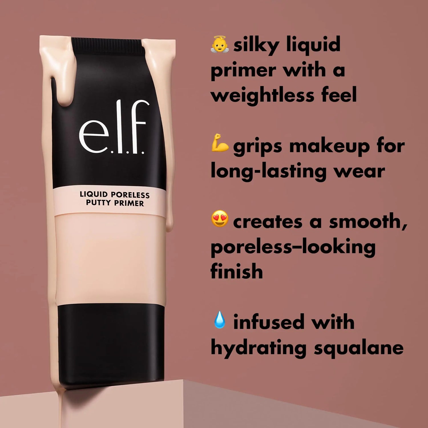 e.l.f. Liquid Poreless Putty Primer, Lightweight Face Primer For Long-lasting Makeup Wear, Creates A Smooth Complexion, Vegan &amp; Cruelty-free