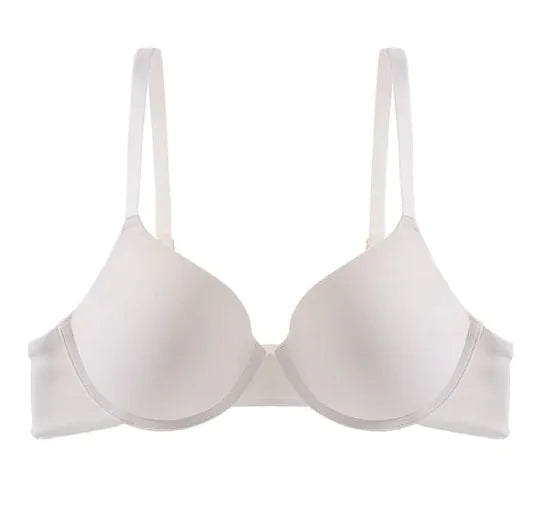 Glossy Push-up Large Bra Soft Steel Ring Adjustable Bra