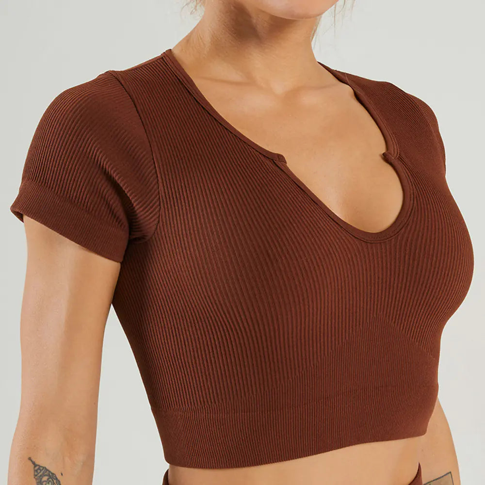 Seamless High-Stretch Sports Bra and Yoga Set