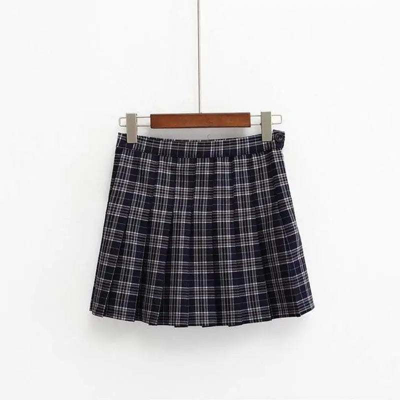 Sexy Plaid Pleated Skirt