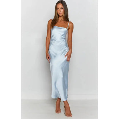 Socialite Style Slim-Fit Lace-Up  Dress