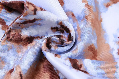 Mexican Sunrise Metallic Bikini Cover Up Skirt Set