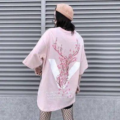 Deer Print Oversized T-Shirt