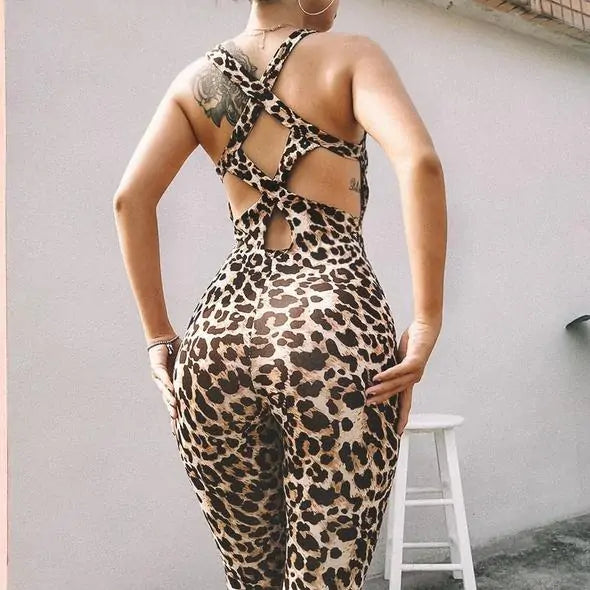 One Piece Leopard Print Bodysuit