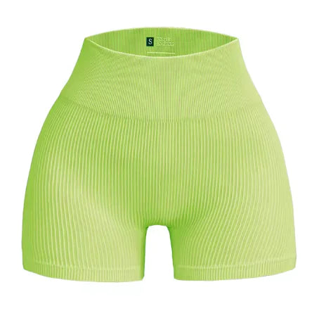 Seamless High-Waist Yoga Shorts