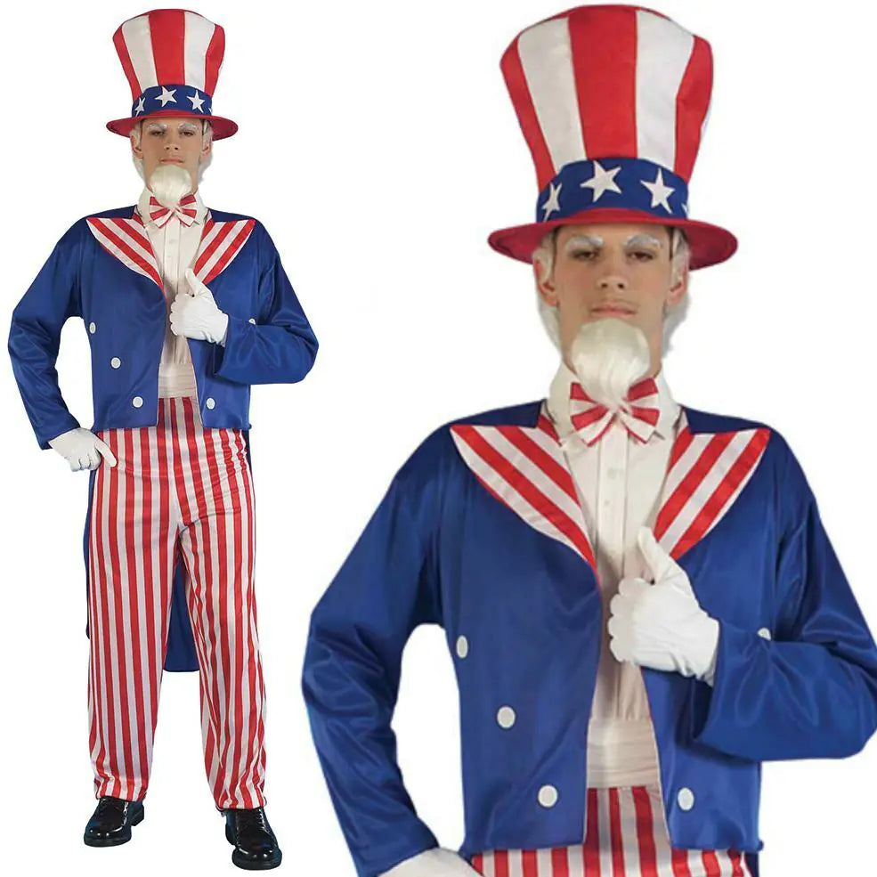 Uncle Sam Cosplay Costume for Stage Performance