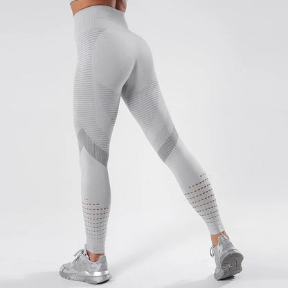 CHRLEISURE Seamless High Waist Push-Up Leggings: New Women&