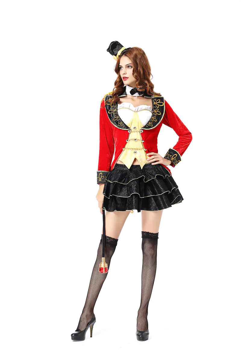 Cosplay Circus Wild Animal Trainer Magician Costume