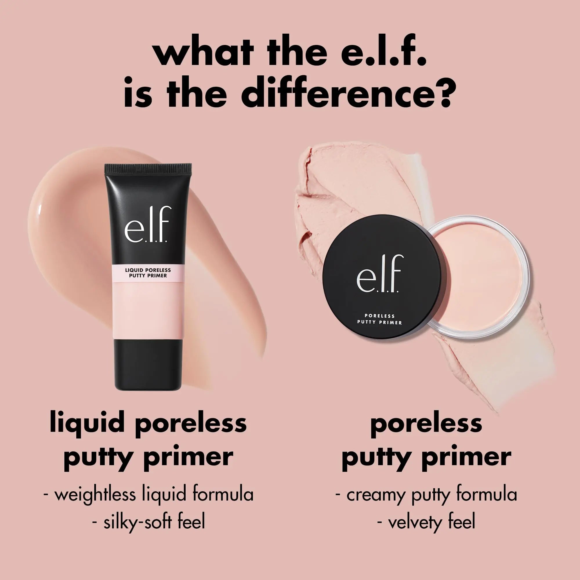e.l.f. Liquid Poreless Putty Primer, Lightweight Face Primer For Long-lasting Makeup Wear, Creates A Smooth Complexion, Vegan &amp; Cruelty-free