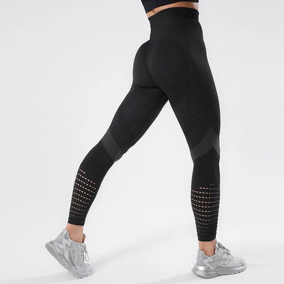 CHRLEISURE Seamless High Waist Push-Up Leggings: New Women&