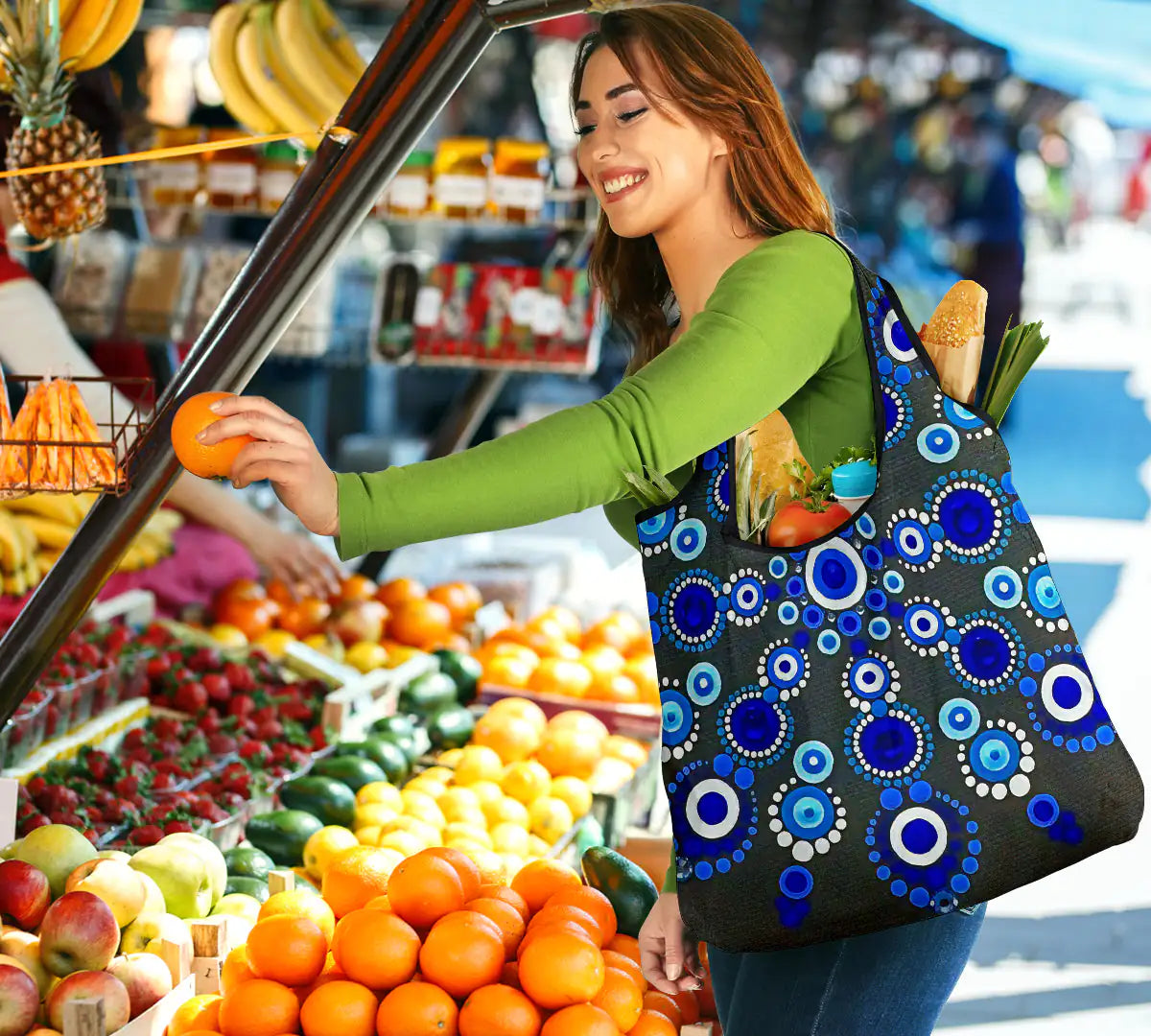 3 Mandala Grocery Bags