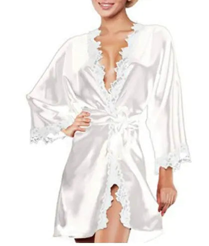 Lingerie, Sexy Sleepwear, Ice Silk Nightgown