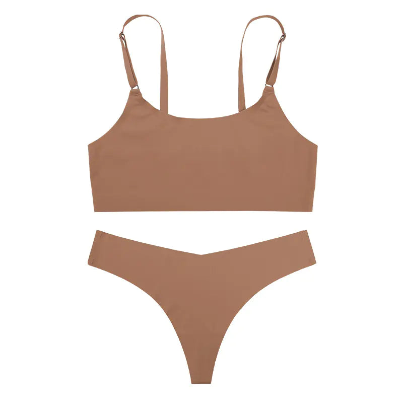 Seamless Bra and Camisole Set for Women, Breathable
