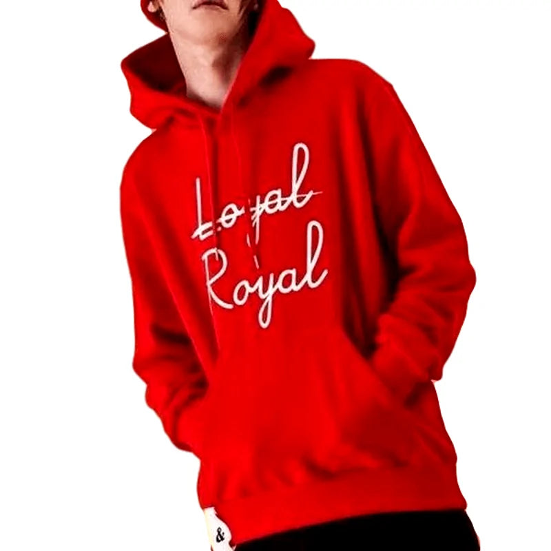 Not Loyal Royal Print Hoodie