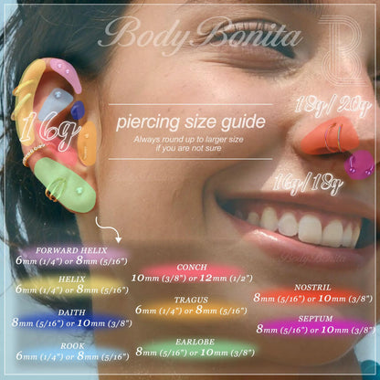 BodyBonita Triple/Double Hoop Nose Ring - 316L Stainless Steel Septum Clicker 16G/18G/20G CZ Conch Piercing Jewelry Septum Clicker Lip Rings Cartilage Earring Helix Rook Tragus Gold/Black/Silver Black-Double Hoop 20g(0.8mm)-8mm-TopPick