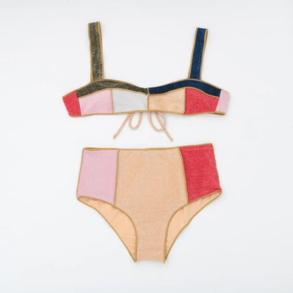 Harriet High Waist Patchwork Bikini (Private Listing U1665736)