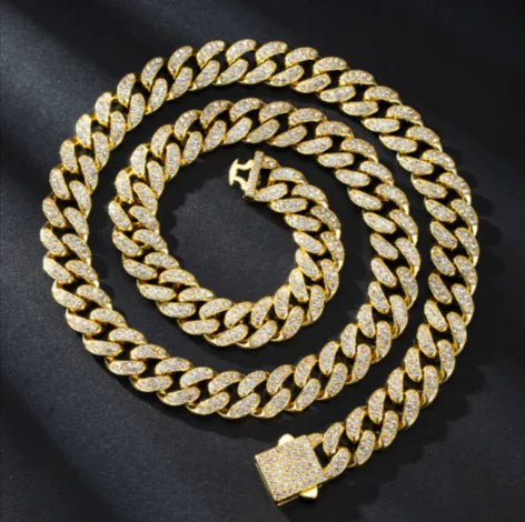 13mm Iced Cuban Link Set
