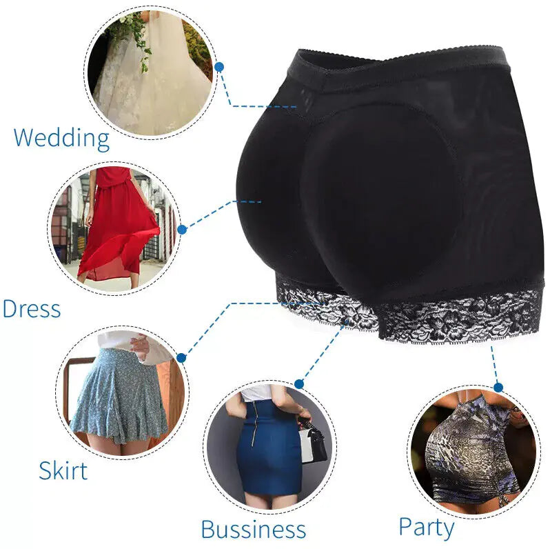 Booty Shaper Padded Underwear Panty Women&