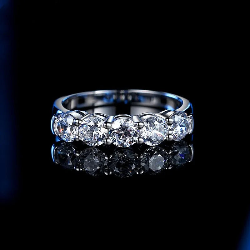 Couple's S925 Silver Diamond Ring