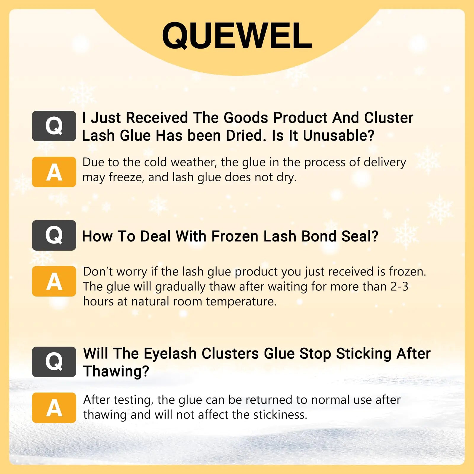 QUEWEL Lash Clusters Bond Eyelash Cluster Glue for DIY Lash Extensions, 5ML Cluster Lashes Glue Waterproof&amp;Long Lasting, Super Strong Hold Eyelash Clusters Bond Suitable for All Day Wear (Black) Bond-Black