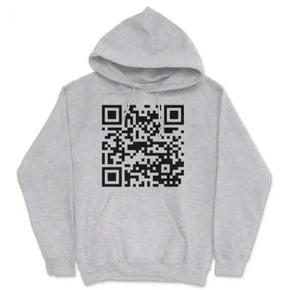 New European And American QR Code Printed Long Sleeved Hoodie