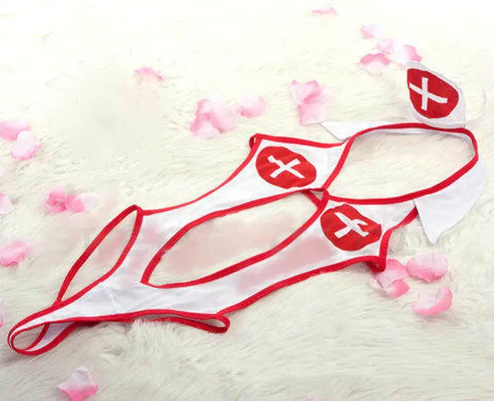 Sexy Nurse Babydoll Lingerie Costumes for Women