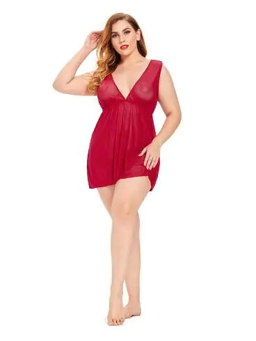 Strap Dress and Sexy Lingerie Set