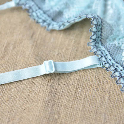 Ultra-Thin Sexy Removable Strap Half Cup Bra Set
