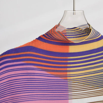 Mixed Print Pleated Set