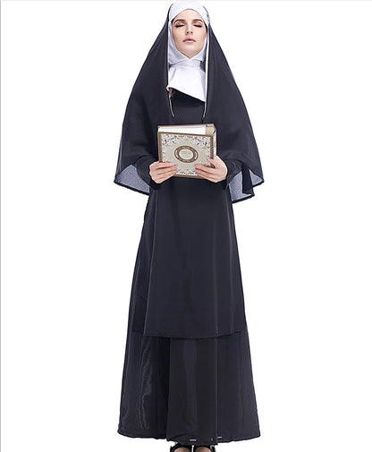 Nun Costume for Halloween Role-Playing Outfit
