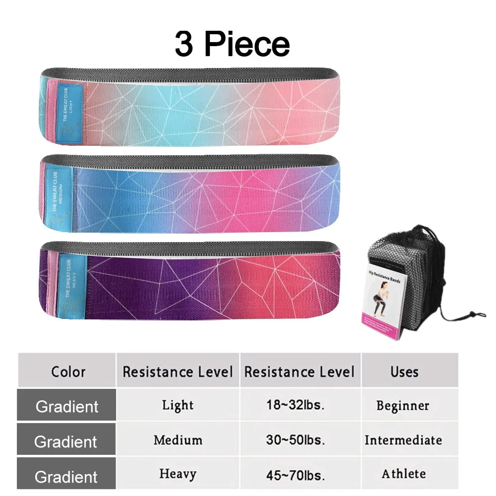 Fitness Booty Bands 3-Piece Resistance Set