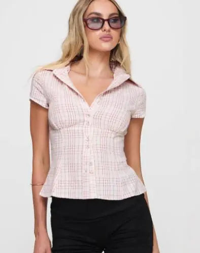 Casual Top Double Button Sexy Shirt