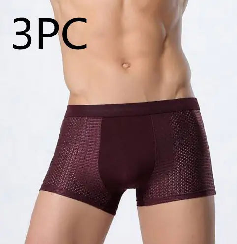 Ice silk men's underwear mesh boxer