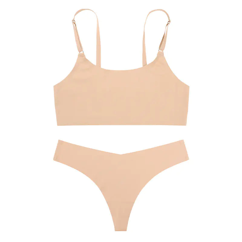 Seamless Bra and Camisole Set for Women, Breathable