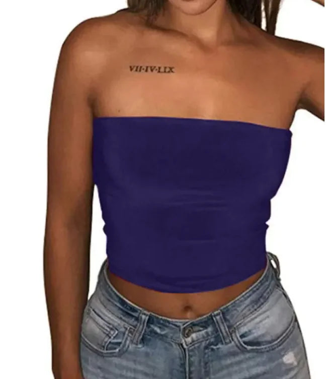 Exposed belly button wrap chest