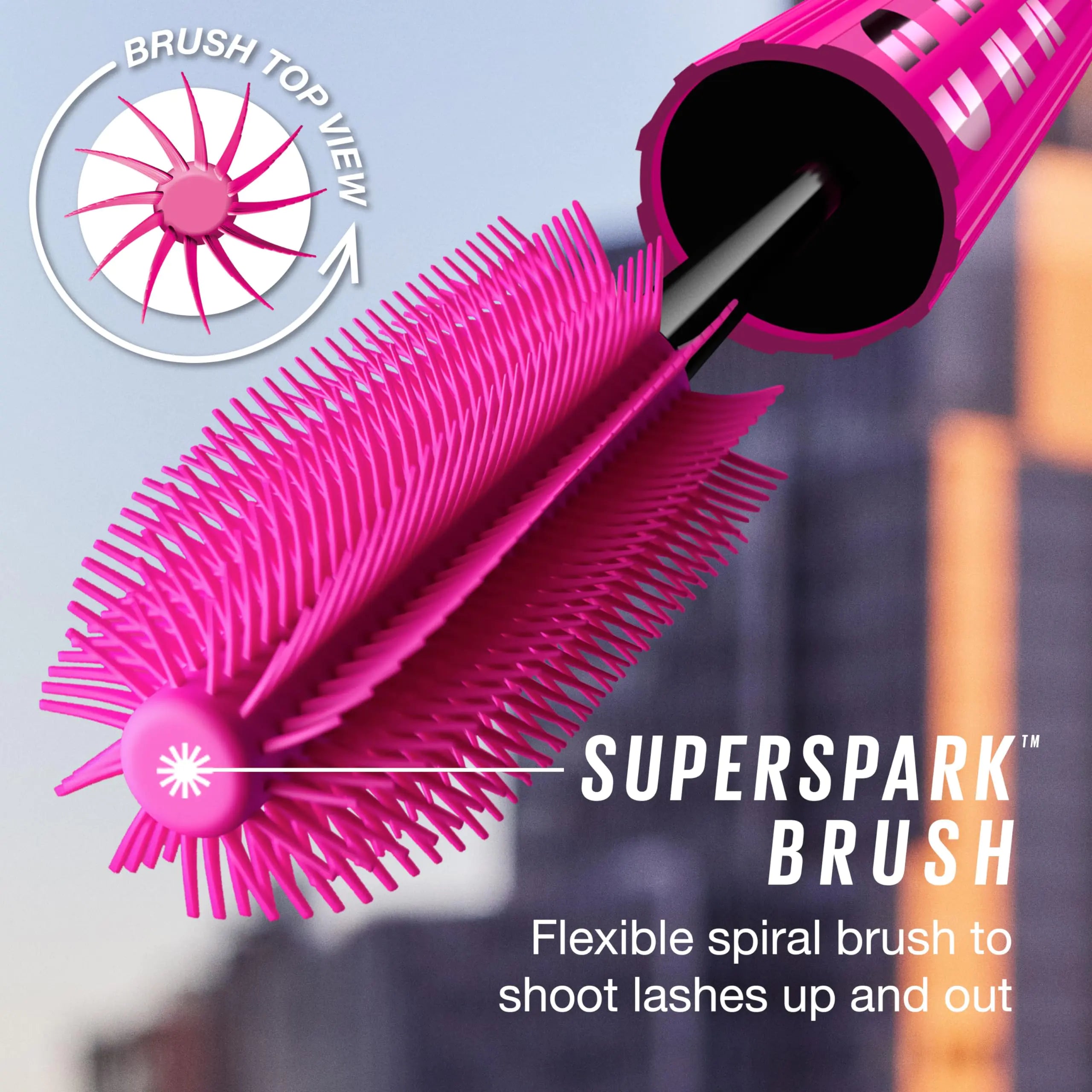 Maybelline Lash Sensational Firework Washable Mascara, Lengthening &amp; Volumizing Mascara for up to 24HR wear, Blackest Black, 1 Count 0.33 Fl Oz (Pack of 1)