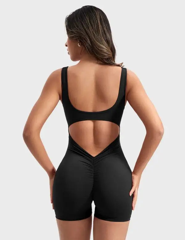 Backless Workout Jumpsuit Yoga