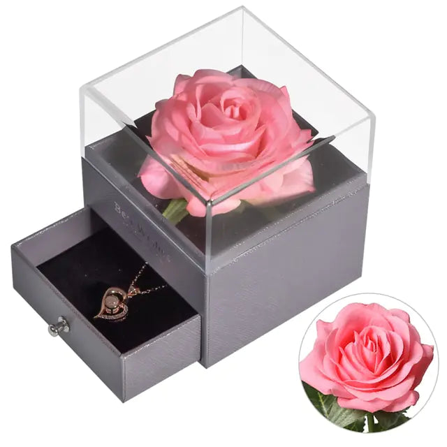 Valentine Eternal Rose Jewelry Gift Box