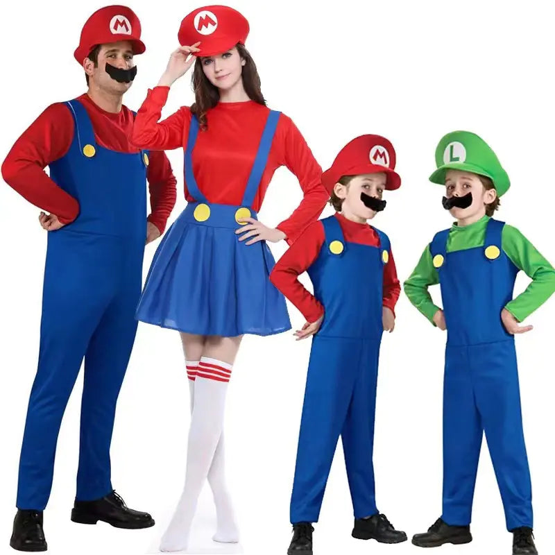 Super Mario Costumes for Kids and Parent Performances