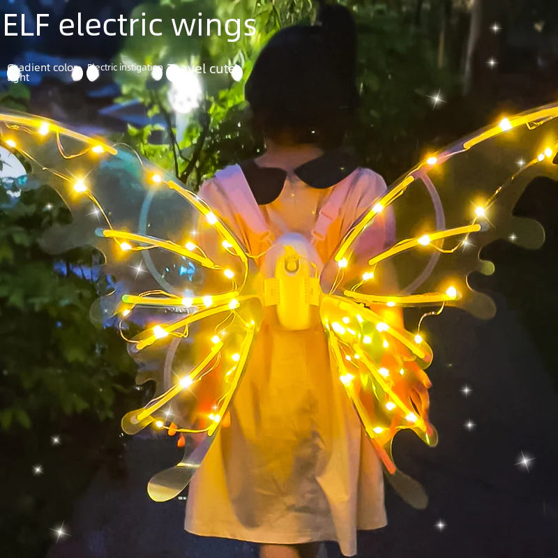Electric Light-Up Butterfly Wings for Kids' Costumes