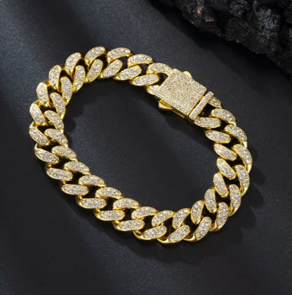 13mm Iced Cuban Link Set